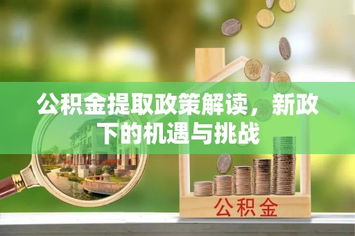 普格公积金提取政策解读，新政下的机遇与挑战