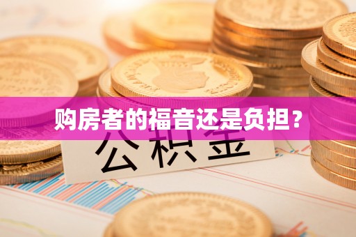 普格购房者的福音还是负担？