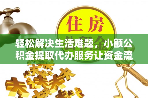 普格轻松解决生活难题，小额公积金提取代办服务让资金流动更便捷