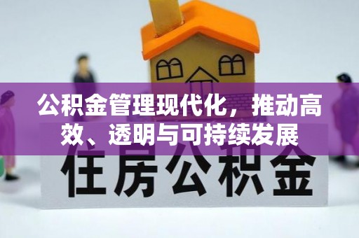 普格公积金管理现代化，推动高效、透明与可持续发展