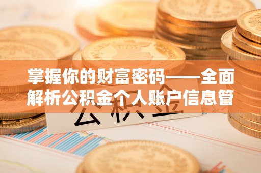 普格掌握你的财富密码——全面解析公积金个人账户信息管理与优化