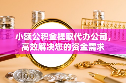 普格小额公积金提取代办公司，高效解决您的资金需求