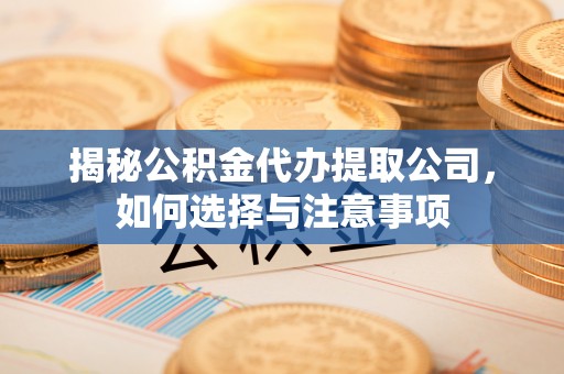 普格揭秘公积金代办提取公司，如何选择与注意事项