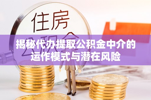 普格揭秘代办提取公积金中介的运作模式与潜在风险