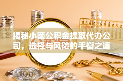 普格揭秘小额公积金提取代办公司，选择与风险的平衡之道
