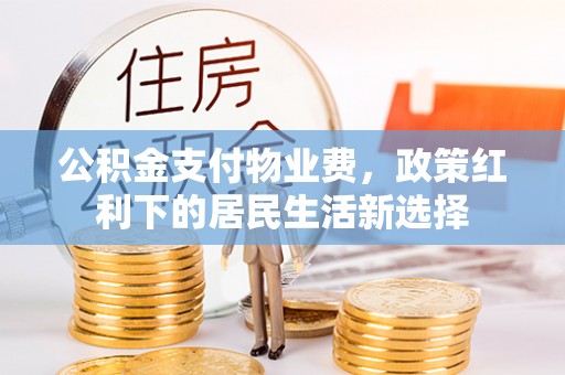 普格公积金支付物业费，政策红利下的居民生活新选择