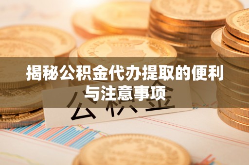 普格揭秘公积金代办提取的便利与注意事项
