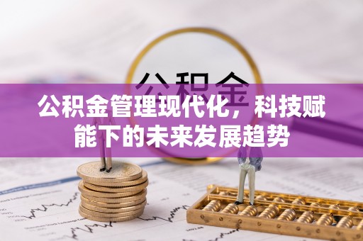 普格公积金管理现代化，科技赋能下的未来发展趋势