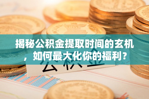 普格揭秘公积金提取时间的玄机，如何最大化你的福利？