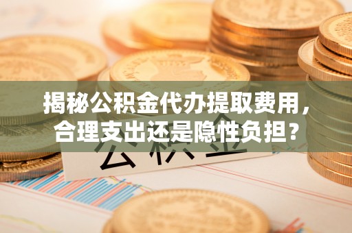 普格揭秘公积金代办提取费用，合理支出还是隐性负担？