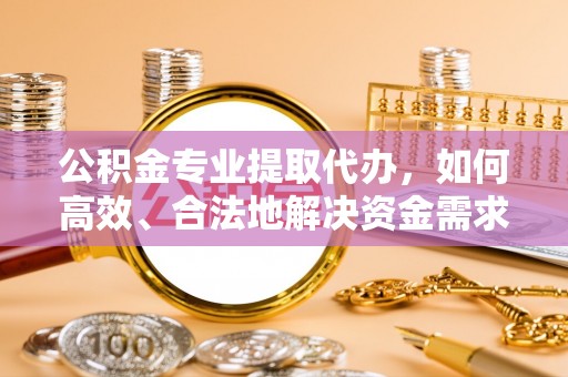 普格公积金专业提取代办，如何高效、合法地解决资金需求？