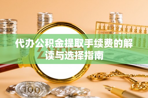 普格代办公积金提取手续费的解读与选择指南